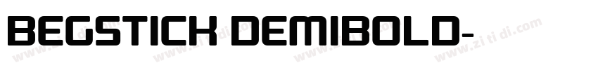 Begstick DemiBold字体转换